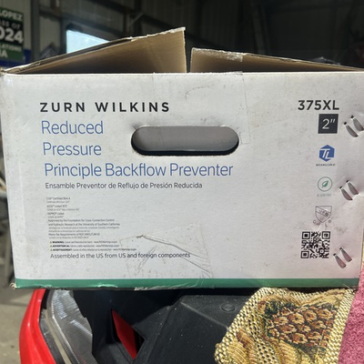 #ad Zurn Wilkins 1 1 4quot; 375XLS Reduced Pressure Principle Assembly $200.00