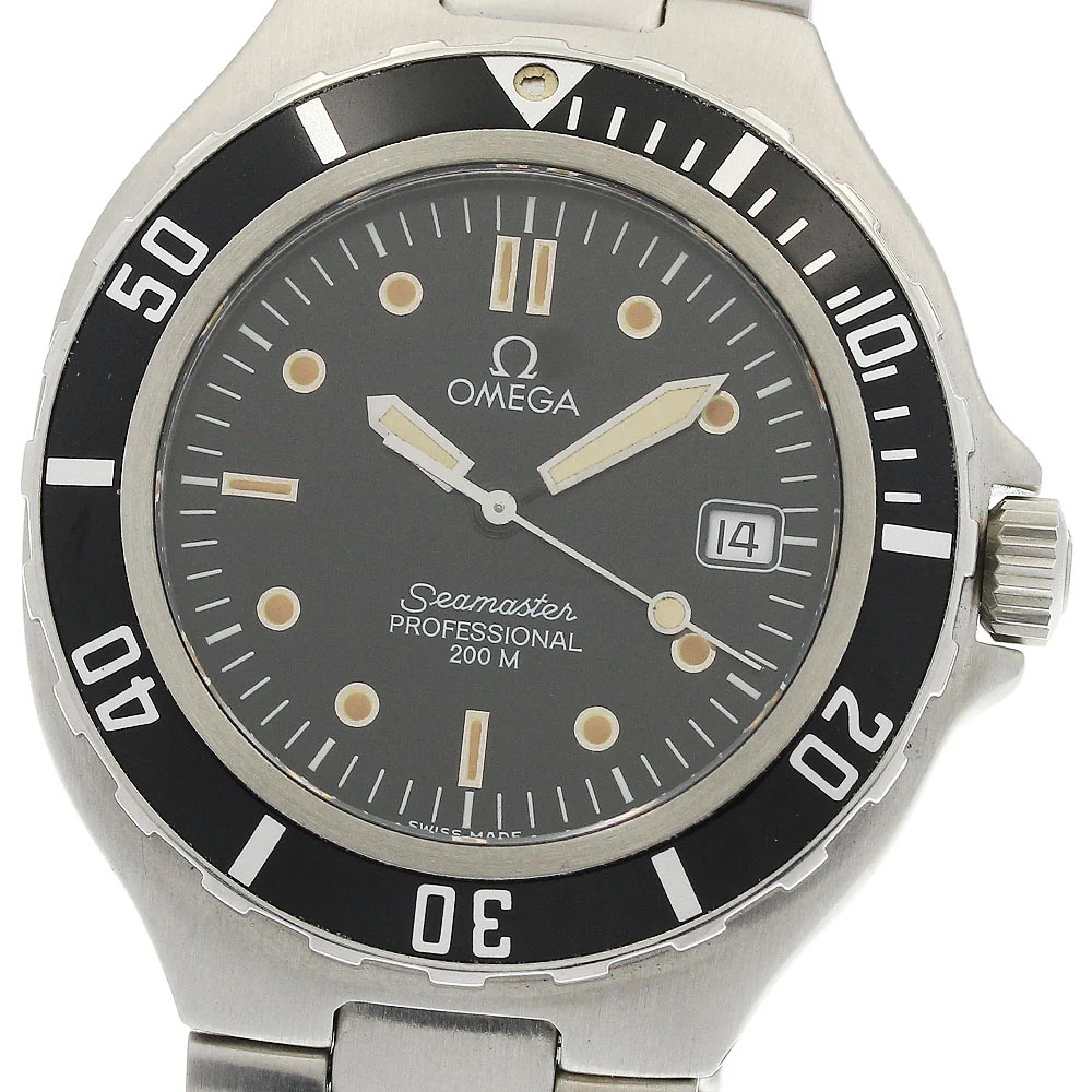 Omega Seamaster Date Luminous Hands/Markers Black