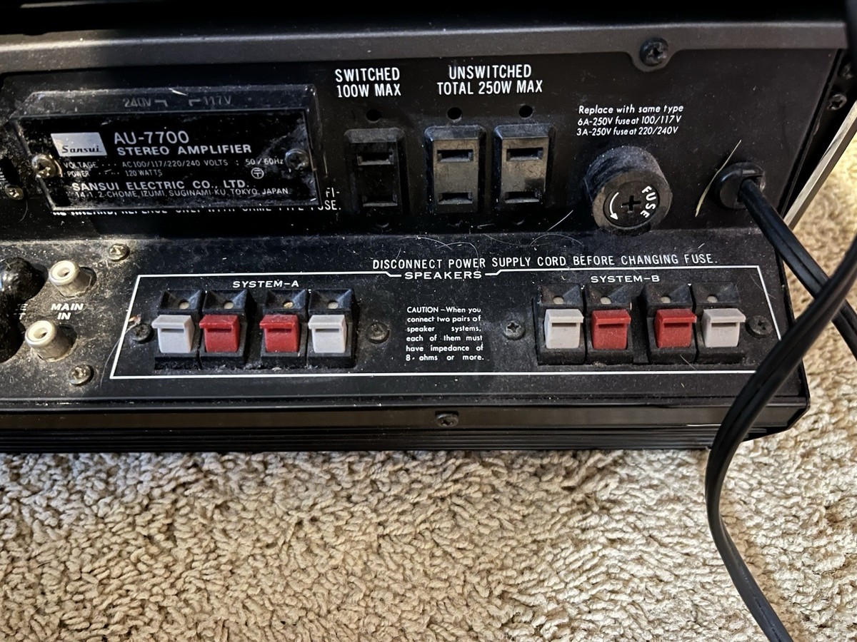 Sansui TU-7700 AM/FM Stereo Tuner & Sansui AU-7700 Integrated Amp