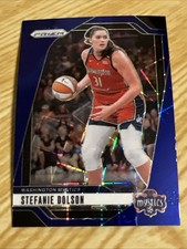 2024 Panini Prizm WNBA #34 Stefanie Dolson Blue Velocity Prizm