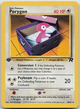 Porygon 48/82 Uncommon Team Rocket Pokemon 1st Edition Light Play on eBay
