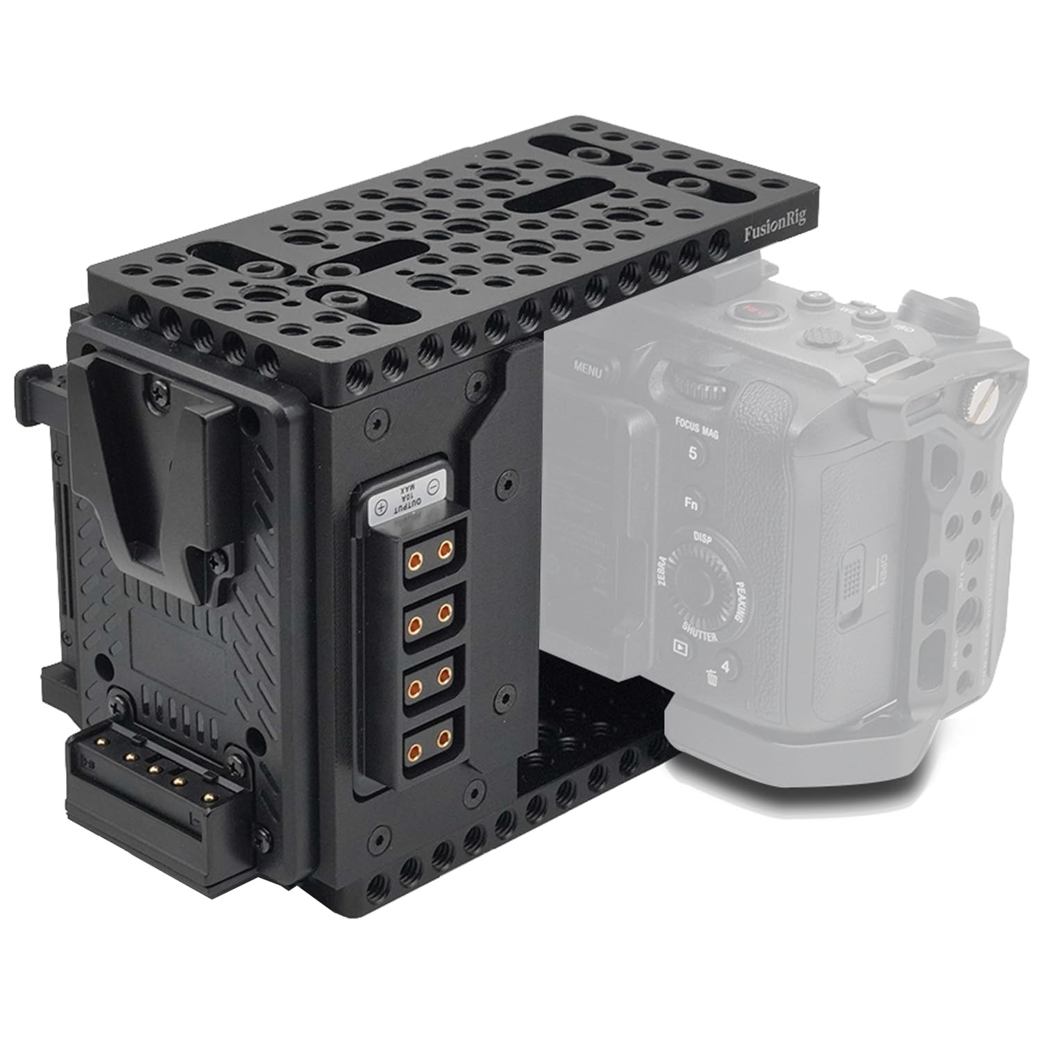 FusionRig FX3/FX30 New Camera Cage Extension Module Build-in Old, Black
