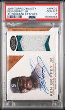 2016 Ken Griffey Jr Topps Dynasty Game Used GU Patch Auto /10 PSA 10 POP 1/1