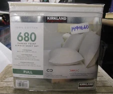 Kirkland Signature 680 Thread Count Sheet Set Full Size (Oatmeal)