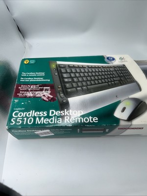Logitech Cordless Desktop S510 Kabellose Tastatur & Maus + Medienfernbedienung
