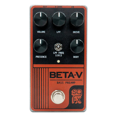 SolidGoldFX Beta-V Bass Preamp Pedal - Open Box