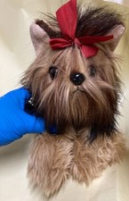 BEARINGTON COLLECTION YORKIE TERRIER DOG PLUSH; About 10 In Tall; PreOwnd, Exclt