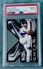 2025 Topps Ohtani K Zone SSP Die-Cut PSA 8 POP TOP!  No 9/10 #KZSP-11