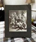 Antique Early 1900's B&W Photo - Lindley Baseball Team - 7 1/2" x 9"  (11"x14")