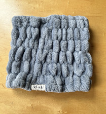 Kitsch Extra Wide Spa Headband - super soft and stretchy Gray 7.5" x 9.5"