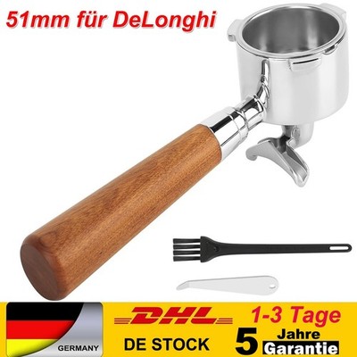 51 mm Kaffee-Siebträger für Delonghi Dedica Style Serie EC685 EC680 SMEG ECF01