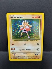 Carta Pokemon Hitmonchan 7/102 Holo rara set base 1999 illimitata vintage WOTC LP