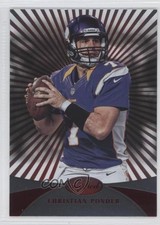 2013 Certified Platinum Red Christian Ponder #88 0y59