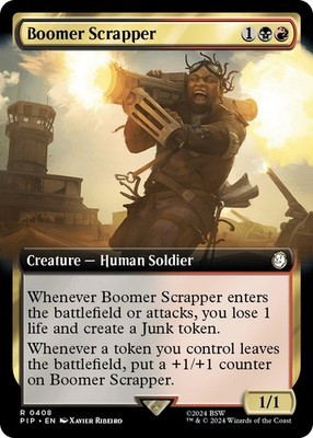 Boomer Scrapper (Extended Art) - Foil NM MTG Universes Beyond: Fallout