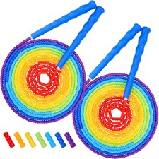 Double Dutch Jump Rope 16 FT 2 Pack/1 Pack, Long Jump Rope for Kids Adults, S...