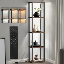 5-Tier LED Display Shelf with Dimmable Lights for Living Room Bedroom