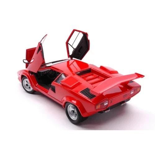 LAMBORGHINI COUNTACH LP 500S Red/Rosso Welly Nex Models 1:24 Die Cast 24112W - Immagine 3 di 4