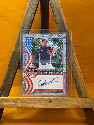 2025 Panini USA Stars & Stripes Cooper Sides #NTS-CS Firework Parallel  Auto /49