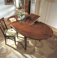 TAVOLO DA PRANZO OVALE IN LEGNO ALLUNGABILE 160/210 VARIE FINITURExSOGGIORNO 522