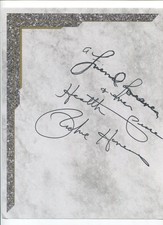 Richie Havens Signed 8.5 x 11 Inch Page Autographed Music Singer