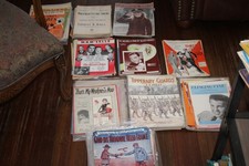Vintage Sheet Music Lot 1900s-1940s 250 pieces plus a few other items