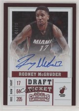 2017-18 Panini Contenders Draft Picks Ticket /99 Rodney McGruder #16 Auto fm0