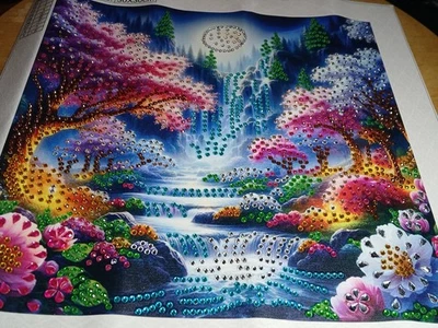 Diamond painting * Fertiges Bild *  Landschaft* 30 X 30 - Bild 1 von 3