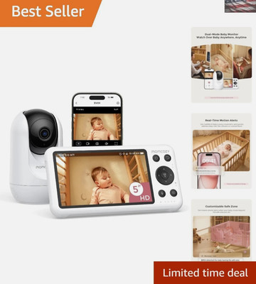 High-Tech Baby Care: WiFi Monitor with 1080P Video, Cry Detection & Recording