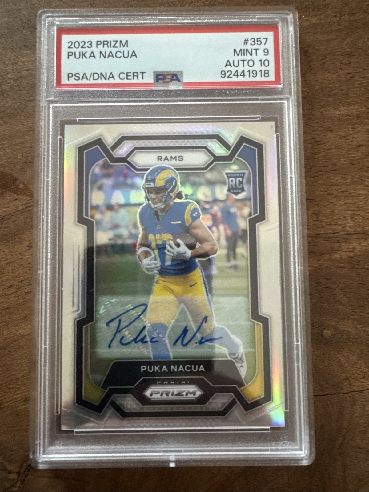 2023 Panini Prizm - Rookies Puka Nacua #357 Silver Prizm Autographs (AU, RC)