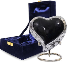 Heart Mini Urn for Ashes Adult Male  Female  Memorial Gifts with Velvet Box 