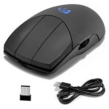 Shengshou 3Button Mouse Side Scroll Wireless 3 Button with Scroll Wheel Black 