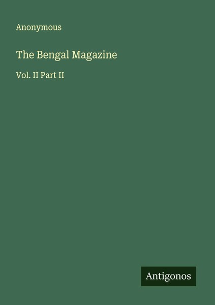 Anonymous | The Bengal Magazine | Taschenbuch | Englisch (2025)-image