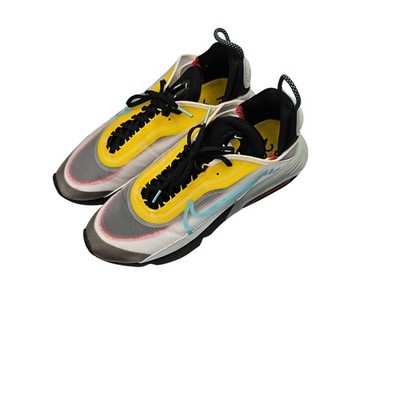 Nike Air Max 2090 White Speed Yellow Bleached Aqua Shoes Mens Sz