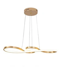 Modern Chandelier Circular LED Acrylic Pendant Contemporary with Remote 2754L