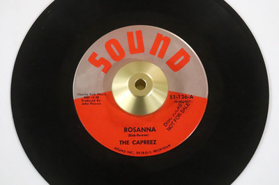 THE CAPREEZ 45 Rosanna / Over You SOUND 126 Soul Funk R&B 1966 VG+ or better DJ