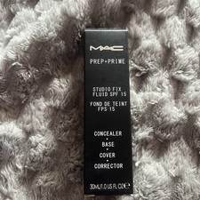 Mac Studio Fix Fluid SPF15 Prep+Prime NC15  Concealer Base Cover Corrector 30ml