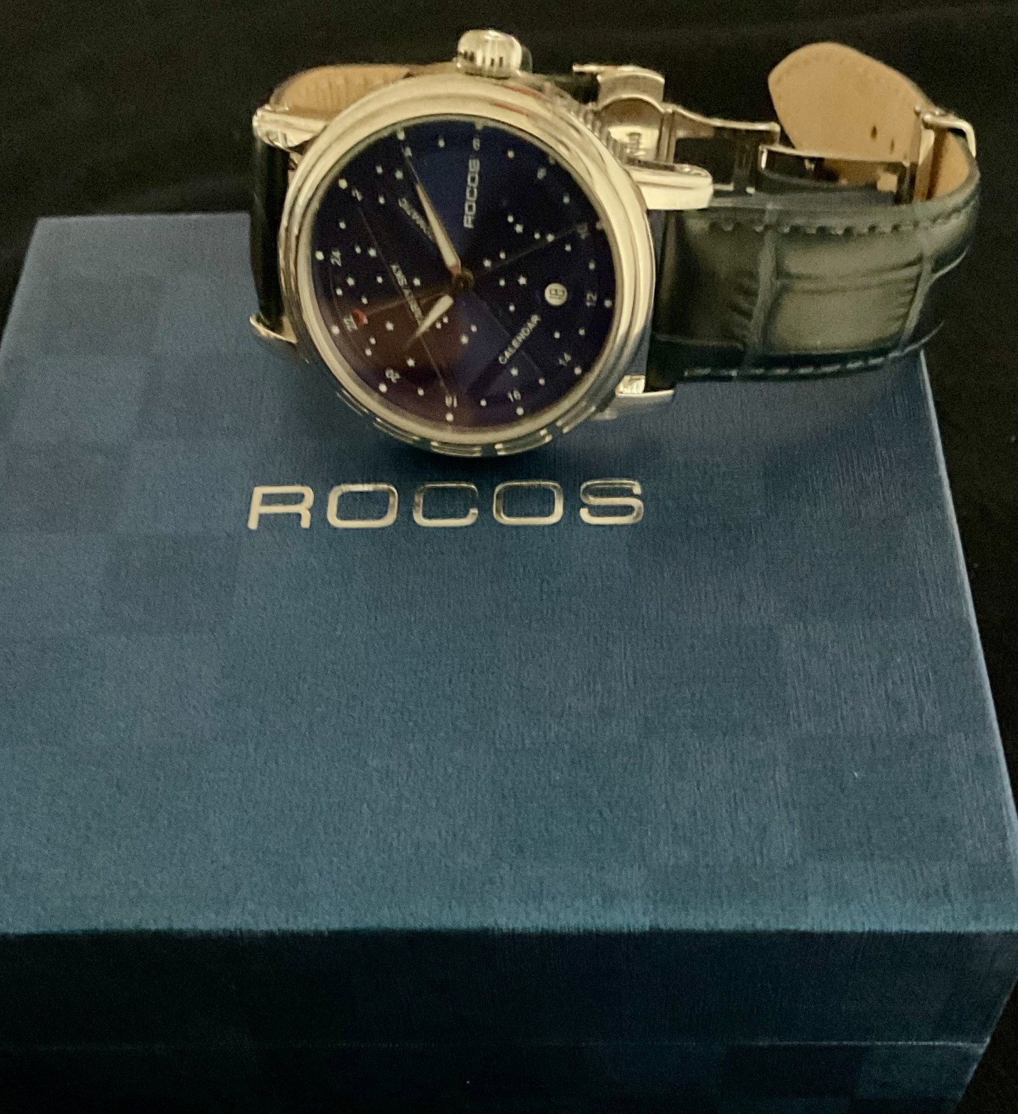 EUC Deep Blue Automatic Rocos Celestial Date 24 H… - image 4