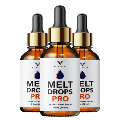 (3 Pack) Melt Drops Pro for Weight Loss - Premium Fat Burning Support Formula