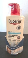 New Eucerin very dry skin advanced repair lotion 16.9 OZ plus bonus face Care