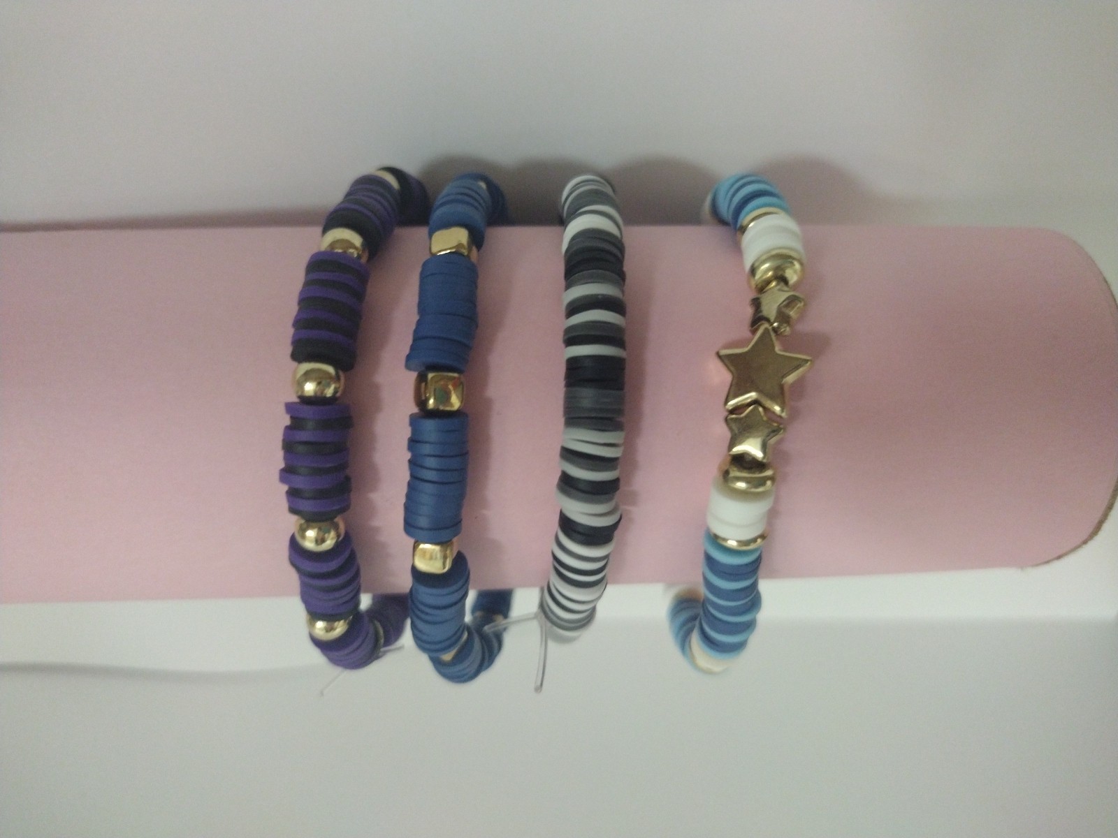 Midnight Magic Bundle - 4 Caly Bead Charm Bracelets 🌙⭐✨