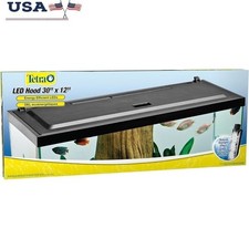 Aquarium Hood W/ LED Lights Energy Efficient Hinged Design Filter Compatible New
