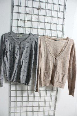 2 x Primark Damen Feinstrick Cardigan Paket - Größe 8 (k23)