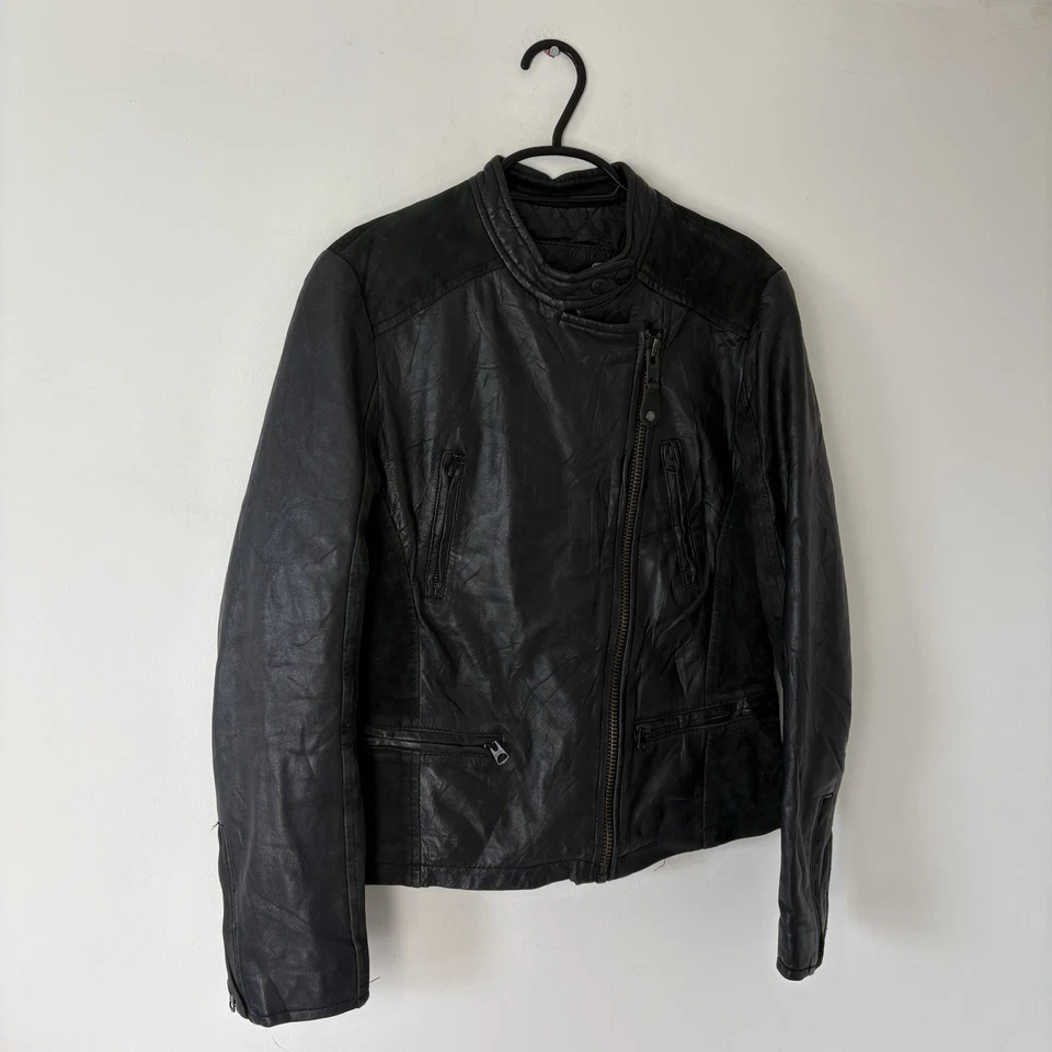 Vintage Ladies Schott NYC Leather Biker/Motorcycle Jacket - LCW 6815 - Medium - Image 3 of 4