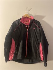 Backswing Jacket Womens Size 12 Black Pink Fitted Golf Activewear