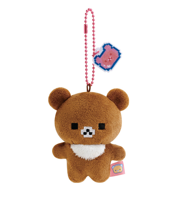 Rilakkuma Gaming Rilakkuma Series Pixel Style Plush keychain set