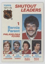 1978 Topps Leaders Bernie Parent Ken Dryden Don Edwards Tony Esposito HOF 05v0