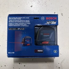 Bosch 40' Self-Leveling Cross-Line Laser with Plumb Points GCL 2-55