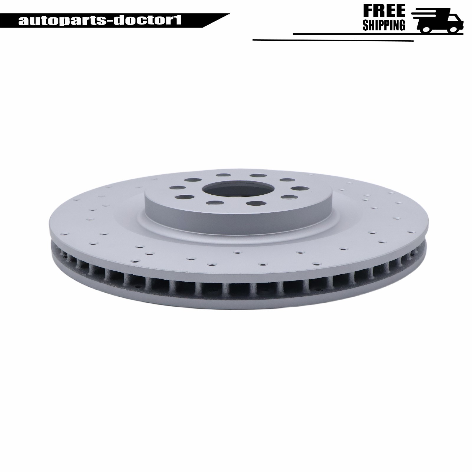 2PCS Rear Drilled Vented Rotors 670035019 For Maserati Ghibli Quattroporte 17-21