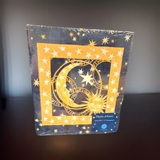Vintage Y2K Celestial Photo Album Blue Sun Mo...