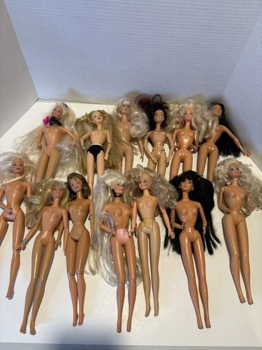 VTG Lot 25 Barbie Dolls Mattel 90s 80s Mattel Barbie And Friends Nude